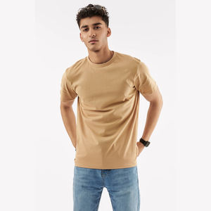 Tricoté formel pour hommes de haute qualité pour chemises T-shirt d'impression numérique lavé 100% coton lourd personnalisé - Product Image 1