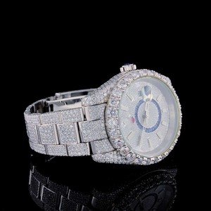 Real Moissanite Diamond Jewelry relojes mecánicos VVS Moissanite Watch Iced Out Watch para hombres y mujeres - Product Image 2