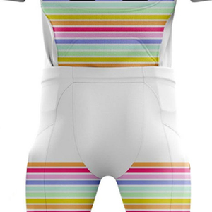 Conjunto de uniforme de fútbol americano con diseño de color arcoíris, hecho a medida, tu propio diseño, uniforme de fútbol de alta calidad - Product Image 5