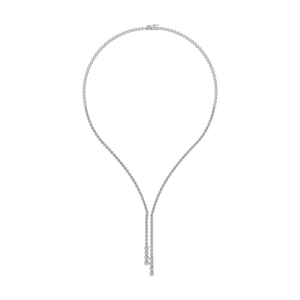 Collier pendentif minimaliste en forme de Y en platine 950 avec moissanite VVS couleur D, délicat et raffiné, pour usage quotidien, cadeau de mariage ou de fiançailles - Product Image 1