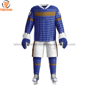 Uniforme de hockey sur glace d'équipe personnalisé brodé de qualité supérieure personnalisé nouveau design pas cher prix sublimation uniforme de hockey sur glace - Product Image 6