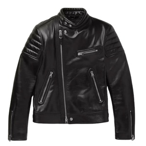 2025 Chaqueta de cuero genuino para hombre hecha a medida más vendida Precio al por mayor Patrón de letras para el invierno - Product Image 1
