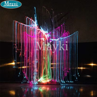 Arbre d'avatar brillant coloré allumant l'arbre extérieur de fibre optique de LED allume l'arbre de Noël à fibre optique variable de couleur