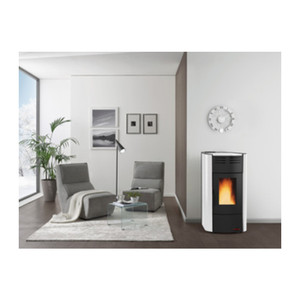 Stufa a Pellet 20,3 kW Raffaella Idro H15 Bianco - Product Image 1