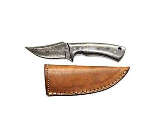 Cuchillo de Caza de Acero de Damasco con Patrón Trenzado, Hecho a Mano, Grado OEM, con Dureza Rockwell de 55-58 HRC, Venta al Por Mayor - Product Image 1