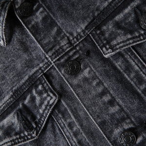 Chaqueta vaquera lavada con textura desgastada de alta calidad, chaqueta vaquera informal superior lavada, chaqueta desgastada Premium para hombre - Product Image 6