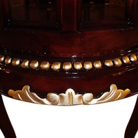 Table basse antique avec plateau de service, table centrale en bois pour la décoration intérieure de salon de style français et mobilier de maison
