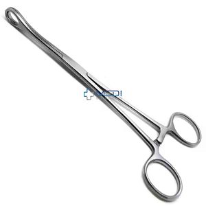 Foerster Fuente de alimentación manual Fórceps de acero inoxidable Instrumentos de sujeción quirúrgicos dentados rectos Instrumentos quirúrgicos básicos - Product Image 6