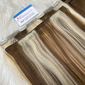 Super vente extensions de cheveux lisses à clip 100% cheveux humains vietnamiens bruts meilleure et de bonne qualité avec prix d'usine de haute qualité - Product Image 6