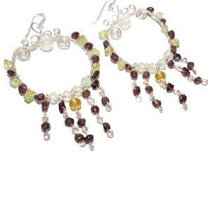 beGems Wholesale <b>Twisted</b> Vine Turquoise <b>Earrings</b> for Women Bohemian Handmade Nature Jewelry Fashion Accessory from Vietnam - Product Image 4