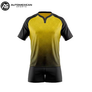 Uniforme de rugby prémium para hombre, ropa deportiva personalizada por sublimación, jersey de rugby ligero y transpirable y pantalones cortos deportivos. - Product Image 1