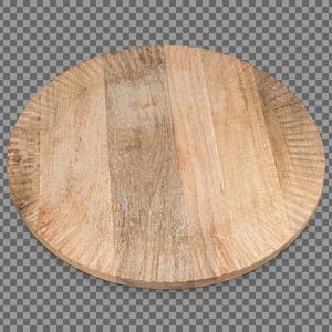 Bandeja Giratoria Redonda de Madera de Acacia con Asas, Bandeja para Servir, Bandeja Redonda para Servir la Cena - Product Image 6