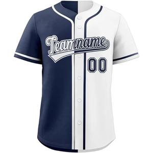 Gran oferta, camisa de béisbol raglán de poliéster 100% en blanco personalizada/camiseta de béisbol personalizada con botones - Product Image 5