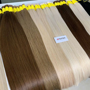Extensiones de cabello Remy a granel ruso 100g Color claro 65cm de longitud Máquina humana vietnamita Paquetes de trama doble Proveedores de Vietnam - Product Image 1