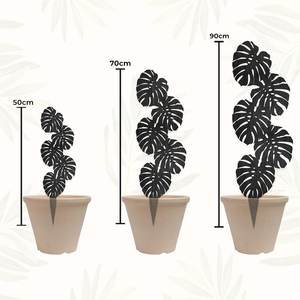 Décor de feuille en contreplaqué géant Accessoire de plante Boho pour pots d'intérieur Décoration de feuille en bois faite à la main pour la maison et le bureau modernes - Product Image 2