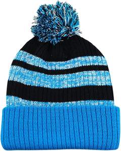 หมวกบีนนี่พิมพ์ลายโลโก้ jacquard ทั่วทั้งหมวกบีนนี่คุณภาพระดับพรีเมียมสำหรับให้ความรู้สึกอบอุ่นในฤดูหนาว - Product Image 1