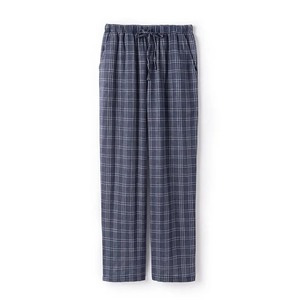 Pantalones de pijama de hombre al por mayor con logotipo personalizado, pantalones de dormir con bolsillos, pantalones de salón de franela a cuadros para hombre - Product Image 1