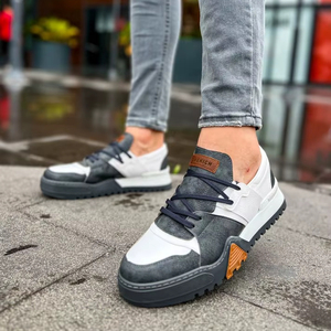 CH067 GABT Warrem Baskets pour hommes 100% Vegan Faux cuir Tabac - Product Image 1