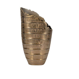 Vase à fleurs en aluminium martelé, parfait pour la décoration de la maison, les mariages et les événements, vaisselle de table, grande taille - Product Image 4
