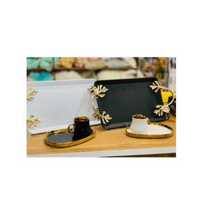 ชุด 2 Ramadan เสิร์ฟ Eid Mubarak ตกแต่งโต๊ะถาดเสิร์ฟอาหารพร้อมที่จับถาดขนมในราคาที่แข่งขัน - Product Image 2