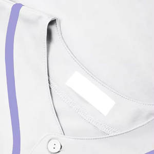 Venta al por mayor OEM ODM hombres de moda botón uniforme de béisbol personalizado sublimación manga corta Jersey de béisbol en blanco - Product Image 4