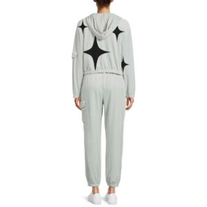 Trajes de chándal unisex personalizados para correr, Sudadera con capucha de patrón sólido, pantalones de chándal con cordón elástico hasta la rodilla, pantalones cargo, chándal, conjunto de 2 piezas - Product Image 6