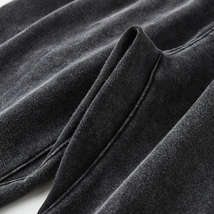 Custom Winter Thick 100% Cotton <b>Joggers</b> Street Wear black <b>Men</b> Sun Faded Vintage Heavyweight <b>Baggy</b> Wide Leg Sweatpants - Product Image 6