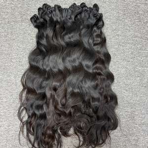Vente en gros 100% brut cambodgien Machine Double trame cheveux naturel droit confortable personnalisé - Product Image 1