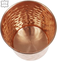 100% tasses en cuivre pur solide bière tasse lait tasse verres grande taille cuivre gobelet en verre martelé cuivre gobelet verres