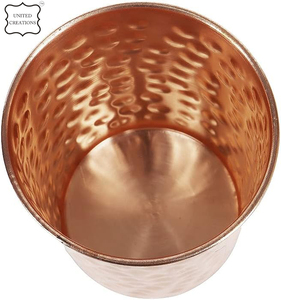 100% Copper <b>Cups</b> Pure Solid Beer <b>Cup</b> Milk Mug Drinkware <b>Large</b> Size Copper Tumbler Hammered Copper Glass Tumbler Drinkware - Product Image 6