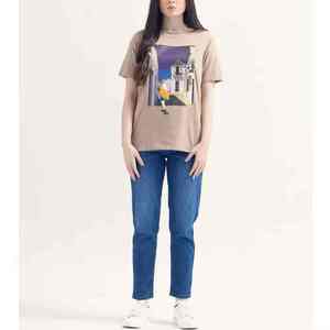 เสื้อยืดผู้หญิงพิมพ์ลายกราฟิกโลโก้แบบกำหนดเอง ผ้าฝ้าย 100% ทรงโอเวอร์ไซส์ สไตล์วินเทจ แขนสั้น ลำลอง ใส่สบาย เหมาะกับหน้าร้อน เสื้อผ้าสตรีทแวร์ เสื้อผู้หญิง - Product Image 6