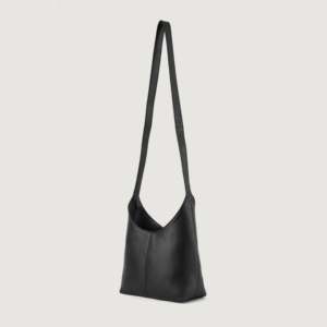 กระเป๋าโฮโบหนังแท้สเตฟาเน่สีดำ - Product Image 6