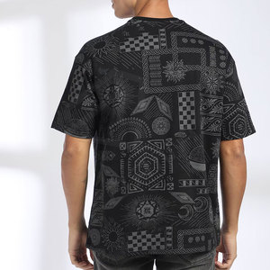 เสื้อยืดขนาดใหญ่สำหรับผู้ชายและทุกเพศเสื้อยืดแฟชั่นตัวยาวออกแบบโลโก้ได้ตามต้องการ - Product Image 2