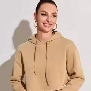 Customized Logo Printing Cotton Hoodie Sweatshirts Women <b>Crop</b> <b>Top</b> Professional Manufacturing Women Hoodies Sweatshirts <b>Crop</b> <b>Top</b> - Product Image 5