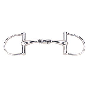 ห่วงรูปตัว D แบบข้อต่อคู่เหล็กเหล็กเหล็กสแตนเลส14มม. ปากเป่าลิงค์ทองแดงอุปกรณ์ฝึกขี่ม้าและตะปูยึด - Product Image 1