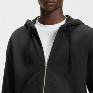Sweat à capuche pour homme avec fermeture éclair, design de haute qualité avec logo personnalisé, vêtement décontracté avec capuche et cordon de serrage - Product Image 2
