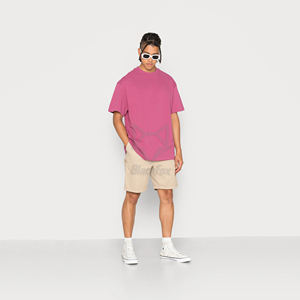 เสื้อยืดผู้ชายผ้าฝ้าย100% โอเวอร์ไซส์พิมพ์ลายพัฟ3D 260กรัมน้ำหนักมากคอกลมออกแบบโลโก้ได้ตามต้องการ - Product Image 4