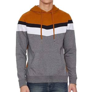 Contraste de color OEM Diseño de logotipo personalizado Ropa de hombre Sudaderas con capucha Sudaderas de calidad superior Nuevo diseño básico 100% Sudaderas con capucha de algodón para hombre - Product Image 1