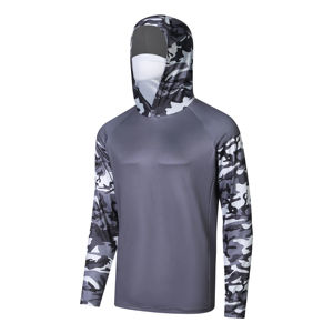 Sudadera con Capucha de Pesca Sublimada Transpirable con Estampado, de Poliéster y Felpa, con Máscara, Unisex, de Secado Rápido, Manga Larga, UPF 50 - Product Image 3