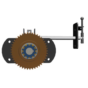 230*106mm Manual Clutch Gear <b>Flange</b> Mount Reducer USA 3000RPM Ratio 1/3-1/10 Machinery Use Gast GR01A15OMC - Product Image 3