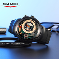 Reloj Skmei 2531, Diseño Simple y Lujoso, Pantalla LED Luminosa, Movimiento de Cuarzo, Correa de Acero Inoxidable, 3ATM, 43mm