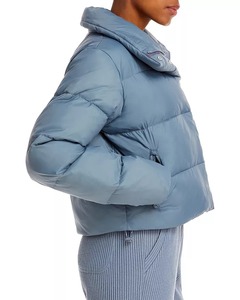 2025 Customized Printed Logo Winter Warm Women's Woven Puffer <b>Jacket</b> Plus Size Fashionable Bubble Hooded Breathable - Product Image 4