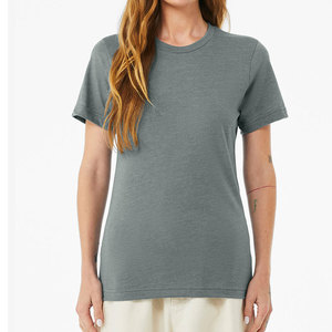 Bella + Canvas Unisex CVC Jersey T-Shirt Respirant Heather Cardinal avec Logo Personnalisable 100% Coton et Mélange de Polyester - Product Image 3