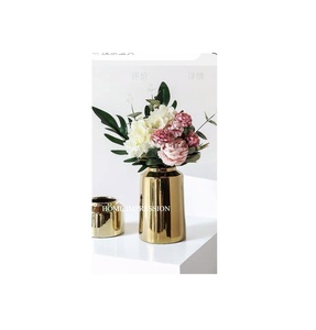 Floreros ecológicos de aluminio hechos a mano modernos para interior/exterior, decoración del hogar, eventos de boda, Mesa - Product Image 1