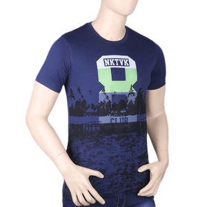 Camiseta estampada para hombre - Azul marino - Product Image 1