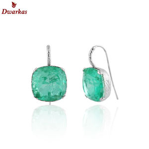 Trendy 925 <b>Sterling</b> <b>Silver</b> Doublet Gemstone Earrings Classic Style Quartz Stone for Party Fine Jewelry Gift for Women - Product Image 2