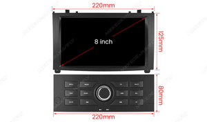 Reproductor Multimedia para Auto MEKEDE Android, Reproductor de DVD Estéreo con GPS, Navegación, Carplay, <span class=keywords><strong>Radio</strong></span> de 8 Pulgadas para <span class=keywords><strong>Peugeot</strong></span> <span class=keywords><strong>407</strong></span> 2004-2010 - Product Image 6