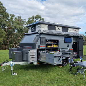 Caravane d'expédition tout-terrain robuste en aluminium style Conqueror UEV-600 4x4 pour le camping en terre inconnue, remorque longue portée pour le désert et les zones sauvages - Product Image 4
