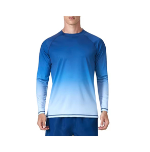 Venta al por mayor caliente transpirable gimnasio desgaste hombres Rash Guard diseño totalmente personalizado mejor precio MMA Rash Guard para la venta - Product Image 3