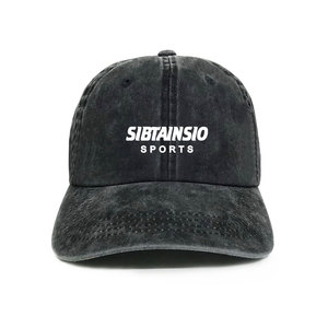 Personalizable de alta calidad de algodón de 6 paneles sombreros 100% algodón personalizado 3D bordado Logo hombres Vintage gorras de béisbol - Product Image 1